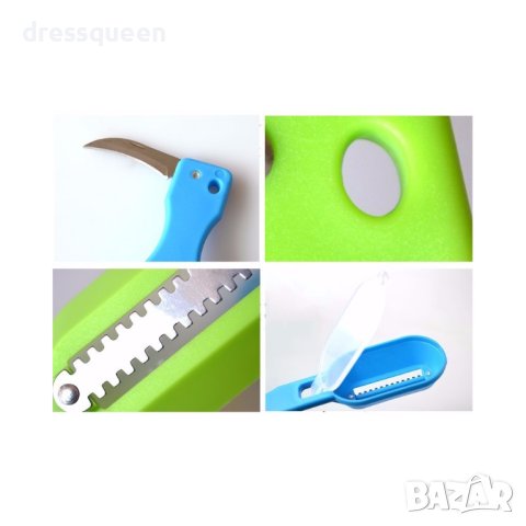 1825 КОМБИНИРАН ПРИБОР ЗА ЧИСТЕНЕ НА РИБА, снимка 6 - Аксесоари за кухня - 44015798