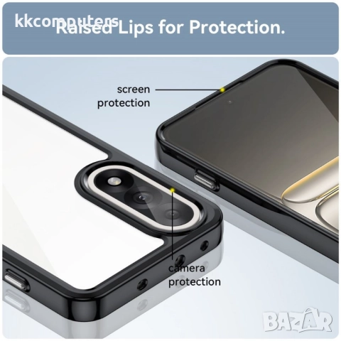 OnePlus Nord 5 / Ace 5 Ultra 5G Case [Протектор в Комплекта] | Прозрачен, Черен, Тъмносин, Светлосин, снимка 7 - Калъфи, кейсове - 51923189