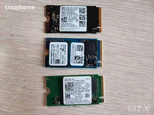 NVMe дискове 512GB Gen3 x4 и Gen4 x4 (Micron, WD, Samsung), снимка 3 - Твърди дискове - 53258813