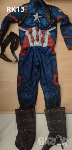 Карнавален костюм на капитан Америка , снимка 4 - Други - 52838445