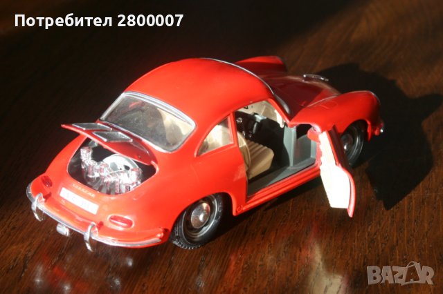 Bburago.Porsche 356B (1961). 1/24. Made in Italy, снимка 1 - Колекции - 42956143