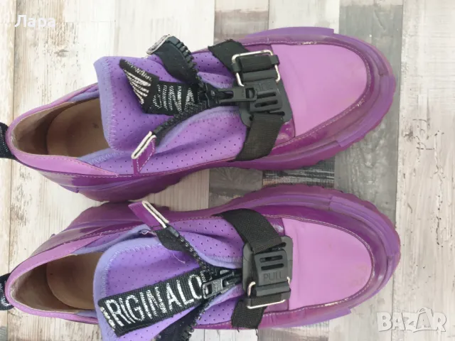 Обувки и чанта цвят лилав много яки, снимка 4 - Други - 49604073