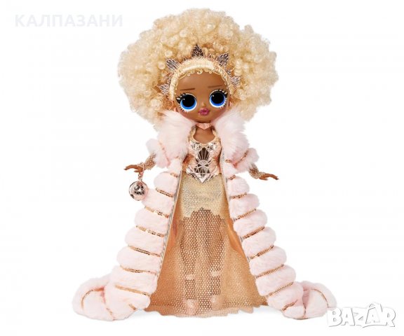 Кукла L.O.L. OMG - Holiday 2021 Колекционерска модна кукла NYE Queen със златни модни дрехи 576518, снимка 3 - Кукли - 34923993