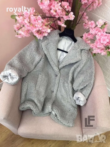 Пухкаво Палто LFS Cozy Winter Gray 9999, снимка 5 - Палта, манта - 52837819