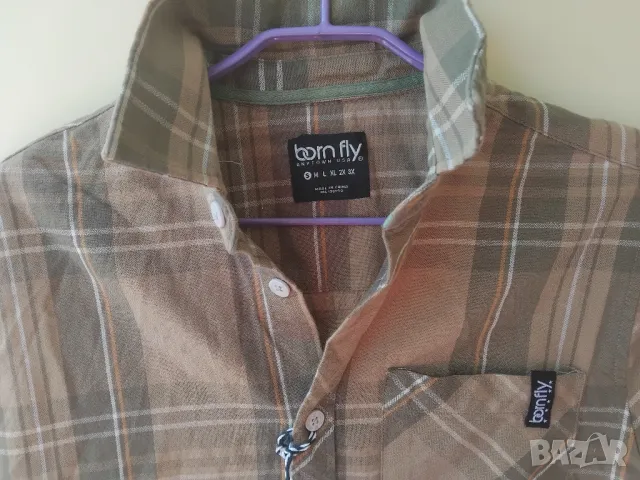 Born Fly - НОВА оригинална мъжка риза къс ръкав