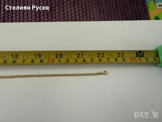 НОВ 8.82гр 56см златен ланец версаче / златно колие / синджир / ланец / злато / златен / GOLD 585 / , снимка 2 - Колиета, медальони, синджири - 52131466