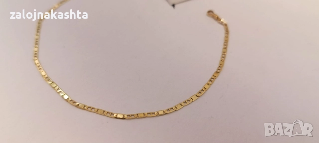 Нова Златна гривна-0,86гр/14кр, снимка 2 - Гривни - 52648654