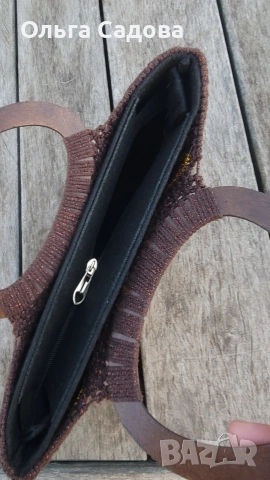 Ръчно изработена макраме чанта Golden Roots., снимка 7 - Чанти - 53282513