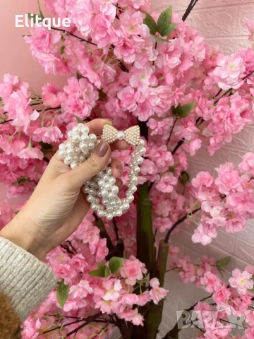 колан с перли и панделка , снимка 4 - Колани - 52895535