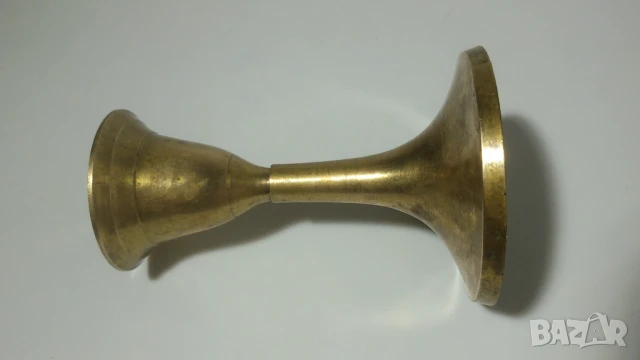 Малък месингов свещник, снимка 5 - Декорация за дома - 51276682