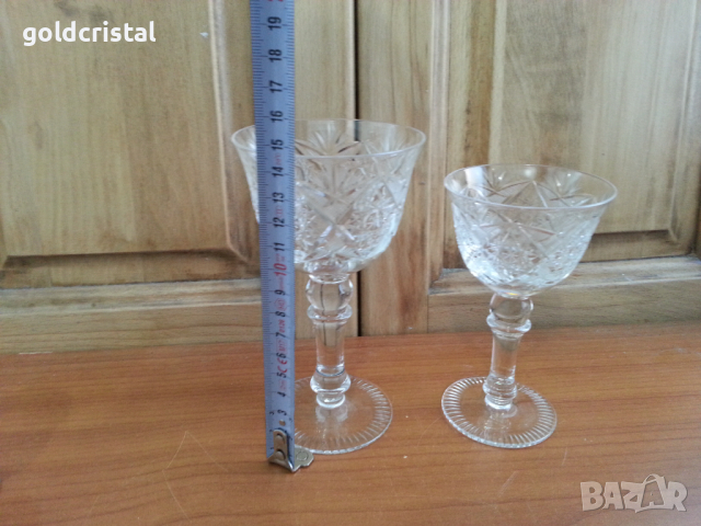 Кристални чаши, снимка 11 - Антикварни и старинни предмети - 35858464