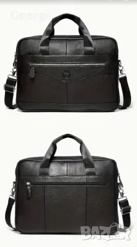 Елегантно/Ежедневна, Делова Бизнес чанта {куфарче за лаптоп 15”} Естествена кожа!, снимка 2 - Чанти - 49281298