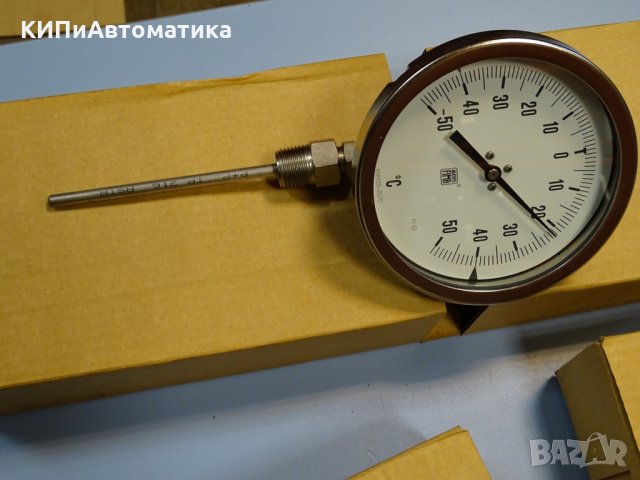 биметален термометър NUOVA FIMA Ø130 mm G 1/2 KL 1 -50/+300°C, снимка 2 - Резервни части за машини - 35059991