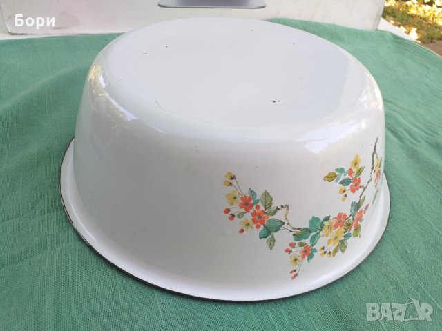 Стара емайлирана купа, снимка 5 - Аксесоари за кухня - 33578518