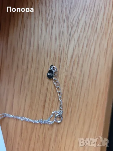 Сребърно колие с висулка, снимка 6 - Колиета, медальони, синджири - 49335349