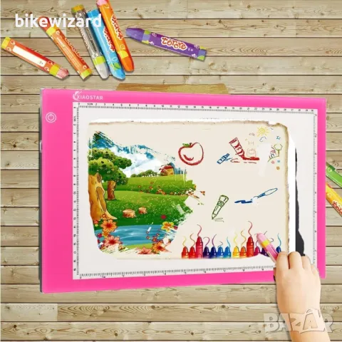 A4 LED Copy Board  светлинна дъска за рисуване НОВА, снимка 2 - Други игри - 49503882