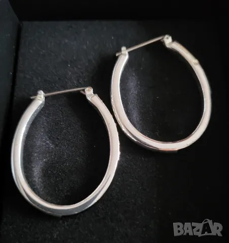 НОВ комплект обеци и пръстени Black Enamel, снимка 4 - Обеци - 9599692