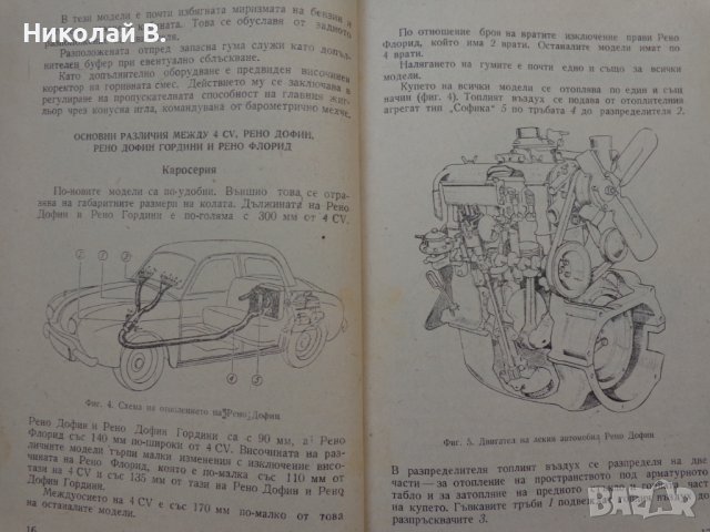 Книга Леки автомобили Рено София 1960 год Експлуатация и поддържане на Български език, снимка 8 - Специализирана литература - 36872017