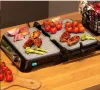 Cecotek Rock'nGrill 1500 Take&Clean Stone електрическа скара с покритие RockStone, , снимка 4