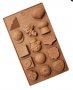 микс фигурки пирамида ангел шапка топка ветрило силиконов молд форма шоколадови бонбони гипс фондан, снимка 1 - Форми - 39784572