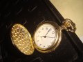 ВИНТИДЖ КВАРЦОВ ДЖОБЕН ЧАСОВНИК с ОРНАМЕНТИРАН КАПАК - ПОСЕЙДОН ПОЗЛАТЕН 22067, снимка 3
