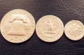 Half,Quarter & Dime-USA-1952г.Сребро!, снимка 2