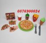 ПРОМО! Детски комплект за хранене Пица и аксесоари, снимка 2