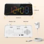 ANJANK Детски радиобудилник, цветен. дигитален с LED дисплей , снимка 8