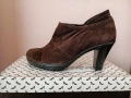 Нови!Кафяви Боти Ест Велур, снимка 1