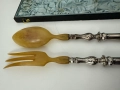 Френски сребърни прибори за салата. №7556, снимка 7