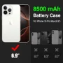 Нов Калъф Батерия 8500mAh за iPhone 16 Pro Max – Ултра Тънък кейс Айфон, снимка 2