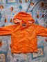 Оранжево шушляково яке с подплата, снимка 1 - Детски якета и елеци - 27698582