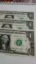Лот от доларови банкноти със повтарящи се серийни номера , снимка 1