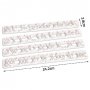 4 шаблона резци текстурни релси Ръкописна азбука букви пластмасови КИРИЛИЦА украса торта, снимка 3