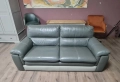 Сив кожен диван тройка, снимка 4