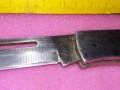 СТИЛЕН ГОЛЯМ СГЪВАЕМ ДЖОБЕН ЛОВЕН НОЖ STAINLESS ДЖОБНО НОЖЧЕ с ДЪРВЕНИ ЧИРЕНИ 43102, снимка 9
