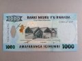Банкнота - Руанда - 1000 франка UNC | 2019г., снимка 1 - Нумизматика и бонистика - 39800276