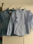 Дънкова риза и риза на райе 9-10 год., снимка 1