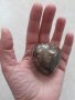 сърце от натурален камък ПИРИТ 5/ 5/ 3 см, снимка 1 - Романтични подаръци - 34838605