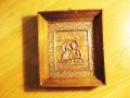 Старинна медна икона Дева Мария, Богородица и Исус Христос  - Внос Израел, Йерусалим, снимка 2