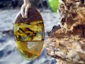 Приказна висулка от естествен балтийски кехлибар / Fabulous Pendant made of Natural Baltic Amber, снимка 11