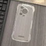 Гъвкав TPU Калъф + Скрийн Протектор за Blackview BL7000 – Прозрачен / Черен, снимка 2