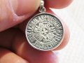 Стар сребърен медальон Дева Мария, богородица Млекопитателка - при трудно раждане сребро, снимка 5