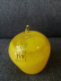 Декоративна стъклена ябълка марка IVV - Жълта , снимка 2