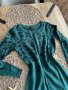 Зелена плетена рокля, снимка 2