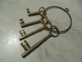 № 7797 комплект от 4 броя стари бронзови ключове  , снимка 3