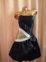 Jessica M/L Черна сатенена рокля 
