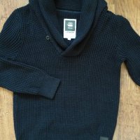 g-star gralvent shawl collar knit - страхотен мъжки пуловер, снимка 5 - Пуловери - 27111099