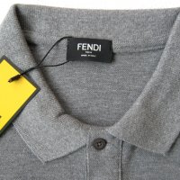 Мъжка тениска Fendi с яка, снимка 2 - Тениски - 32401305