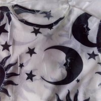 Прозрачна блуза с щампа на луна и слънце р-р S, M, L, снимка 6 - Блузи с дълъг ръкав и пуловери - 33292609